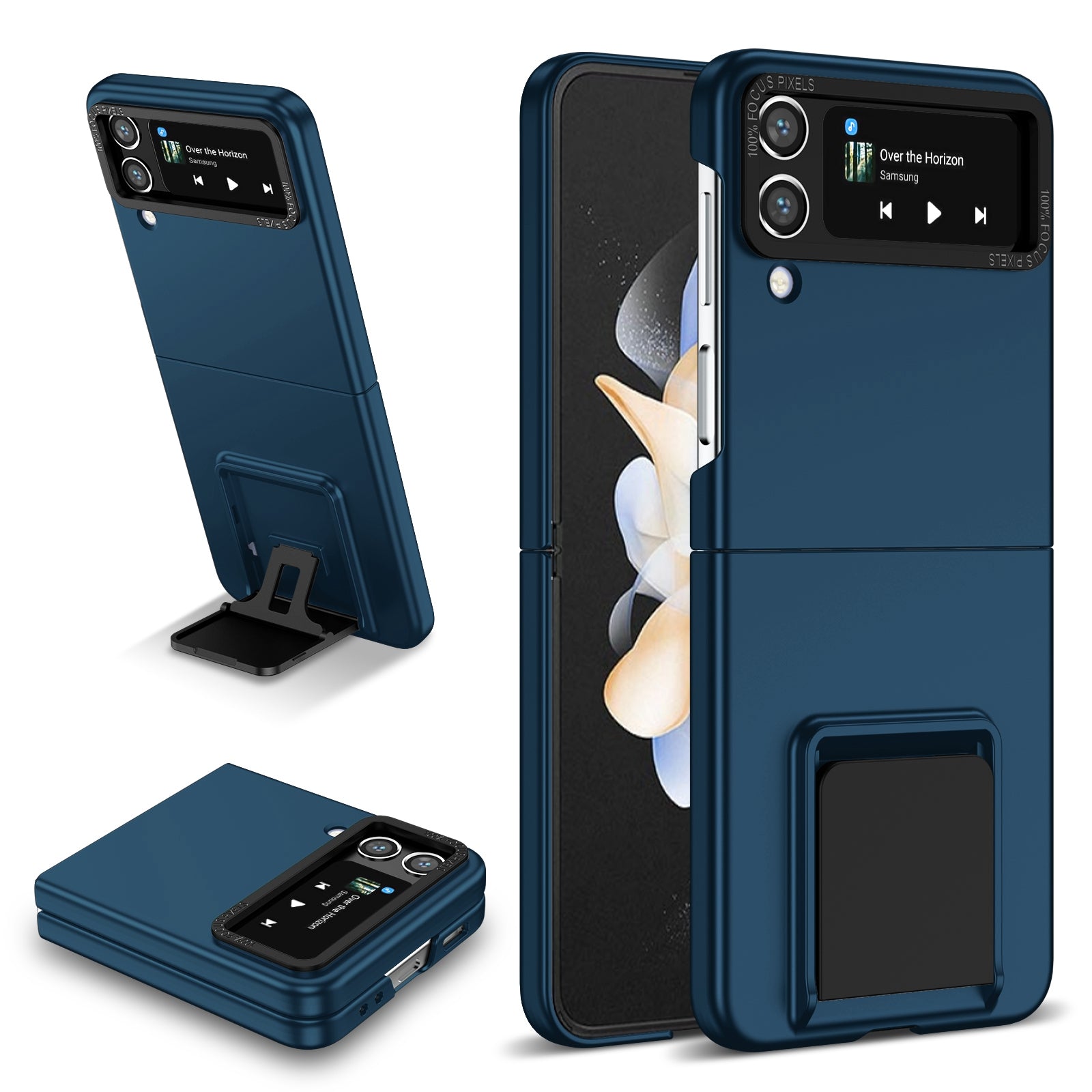 Flip Phone Case for Samsung Galaxy Z Flip4 5G Shockproof Case Hard PC Phone Cover with Kickstand Flip Phone Case for Samsung Galaxy Z Flip4 5G Shockproof Case Hard PC Phone Cover with Kickstand